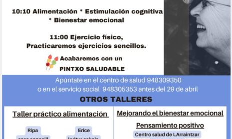 Foto noticia - ENVEJECIMIENTO ACTIVO – Jornada y talleres en mayo